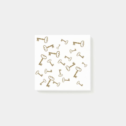 Gouden toetsen,  toetsen Post-it Note (Voorkant)