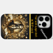 Gouden toewijding van de advocaat aan gerechtighei Case-Mate iPhone case (Achterkant (horizontaal))