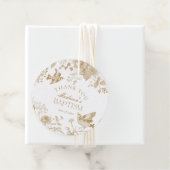 Gouden Toile De Jouy  Bloemendoop Bedankjes Labels (In situ)