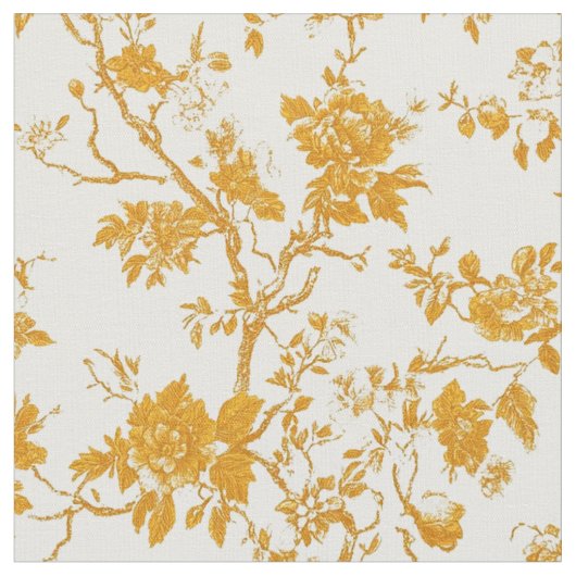 Gouden Toile Takken Stof (Close Up)