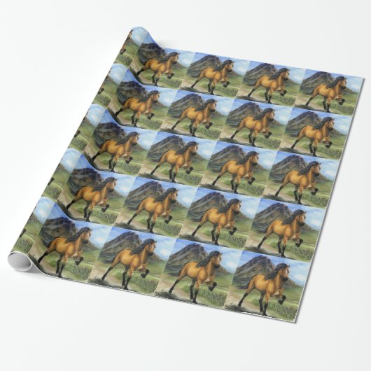 Gouden Tolt Cadeaupapier (Uitgerold)