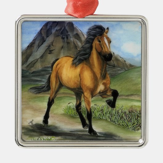 Gouden Tolt Metalen Ornament (Voorkant)