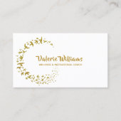 Gouden Tonen Vliegende Vogels Inspirerend Design Visitekaartje (Voorkant)