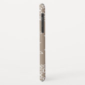Gouden Toon Sneeuwvlokken Kerstmis Monogram Case-Mate iPhone Case (Achterkant/links)