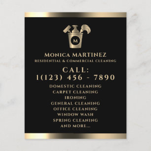 Gouden Toon zwart met logo Flyer