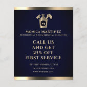 Gouden Toon zwart met logo Flyer (Achterkant)