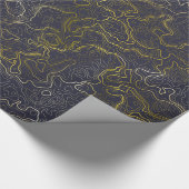 Gouden Topografie Inpakpapier (Hoek)
