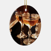 gouden topton voor champagne keramisch ornament (Rechts)