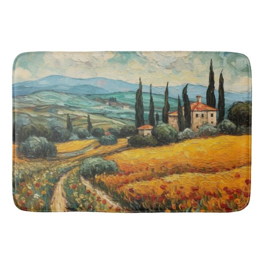 Gouden Toscane Dromen Badmat (Voorkant)