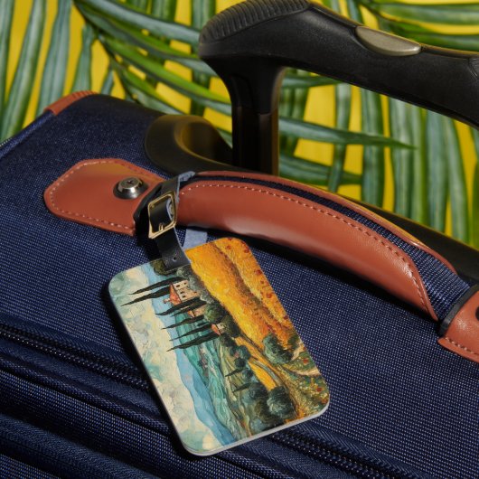 Gouden Toscane Dromen Bagagelabel (Voorkant Insitu 1)