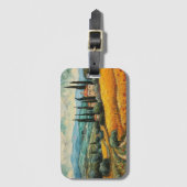 Gouden Toscane Dromen Bagagelabel (Voorkant (verticaal))