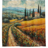 Gouden Toscane Dromen Douchegordijn (Voorkant)