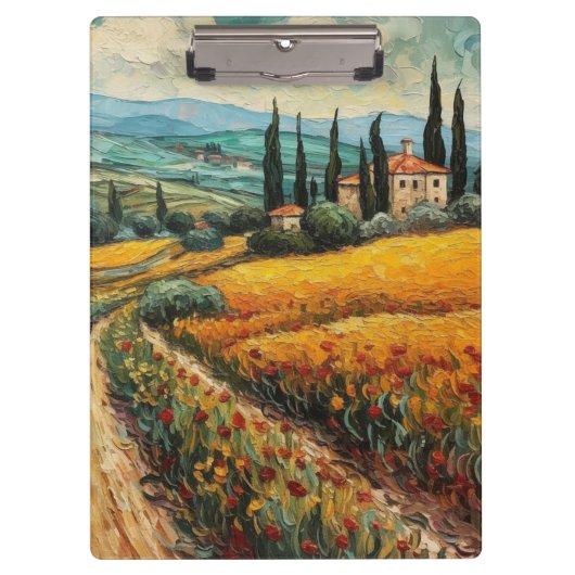 Gouden Toscane Dromen Klembord (Voorkant)