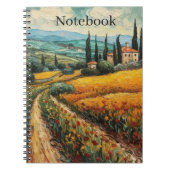 Gouden Toscane Dromen Notitieboek (Voorkant)