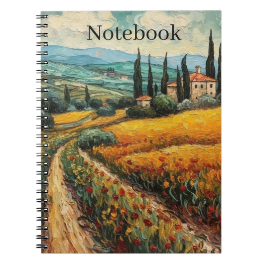 Gouden Toscane Dromen Notitieboek (Voorkant)