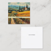 Gouden Toscane Dromen Vierkante Visitekaartje (Voorkant / Achterkant)