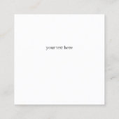 Gouden Toscane Dromen Vierkante Visitekaartje (Achterkant)