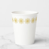 Gouden traandruppels papieren bekers (Achterkant)