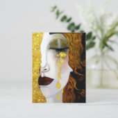 Gouden tranen, Gustav Klimt Briefkaart (Staand voorkant)
