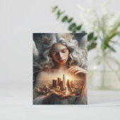 Gouden tranen voor de stad der engelen briefkaart (Staand voorkant)