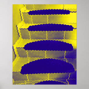 gouden trap naar boven poster