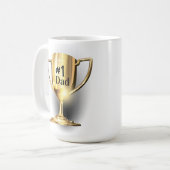 Gouden Trofee #1 Vader Moeder Zoon  Koffiemok (Voorkant links)