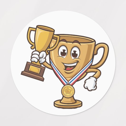 Gouden Trofee Kampioen 🏆✨ Labels (Design 2)