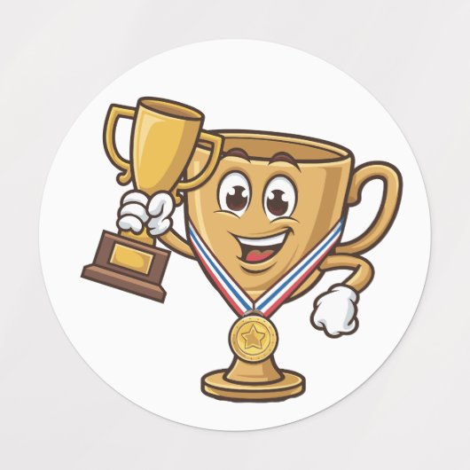 Gouden Trofee Kampioen 🏆✨ Labels (Design 1)