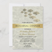 Gouden Tropisch Strand repetitie diner Kaart (Voorkant)