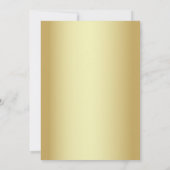 Gouden Tropisch Strand repetitie diner Kaart (Achterkant)