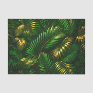 Gouden Tropische Bladeren Jungle Luxe Tissuepapier