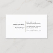 Gouden tropische bladeren Logo Visitekaartje (Achterkant)