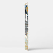 Gouden tropische bladeren silhouet Case-Mate iPhone case (Achterkant / Rechts)