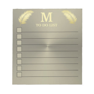 Gouden tropische palmbladeren notitieblok
