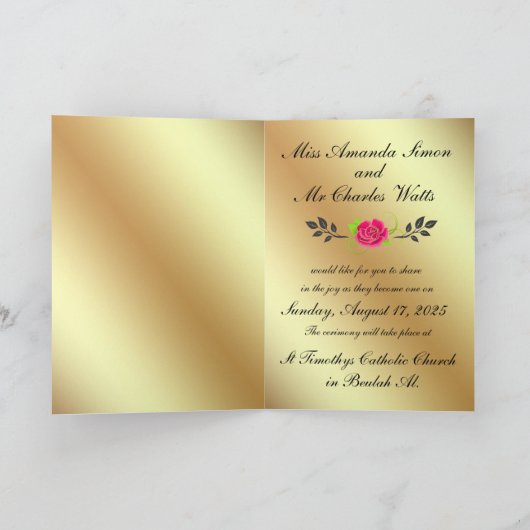 Gouden Trouw Aankondiging (Binnen)