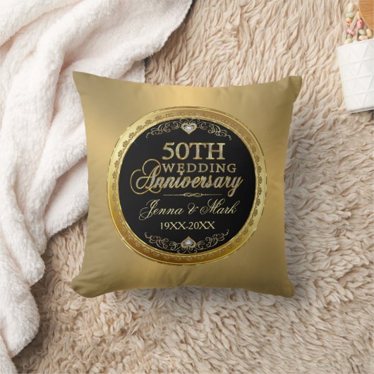 Gouden Trouw Glam Goud & Diamanten Kussen (Deken)