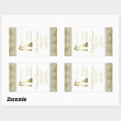 Gouden Trouw Wijnfles Labels (Vel)