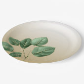 Gouden trouwbladeren papieren bordje (Gekanteld)