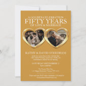 Gouden trouwdag 50e feest 6 foto's kaart (Voorkant)