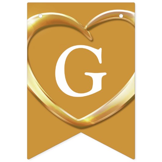 Gouden trouwdag 50e foto bunting vlaggetjes (Tweede vlag)