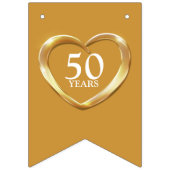 Gouden trouwdag 50e foto bunting vlaggetjes (Eerste vlag)