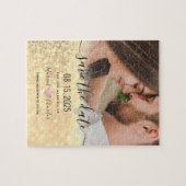 Gouden Trouwdag Save The Date Uitnodiging Legpuzzel (Horizontaal)