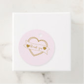 Gouden Trouwfeest Forever Bruidsjurk Bedankjes Labels (In situ)