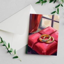 Gouden Trouwringen Aquarel