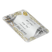 Gouden trouwringen en harten sparen de datummagnee magneet (Rechterzijde)