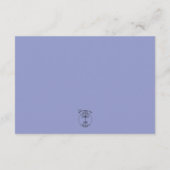 Gouden trouwringen Periwinkle bruiloft details Informatiekaartje (Achterkant)