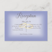 Gouden trouwringen Periwinkle receptie Informatiekaartje (Voorkant)