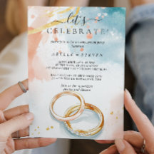 Gouden trouwringen Verlovingsfeest