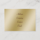 gouden Trouwtaart makers visitekaartjes (Achterkant)