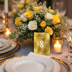 gouden trouwtafel nummer kaart